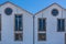 View of a front facade buildings in Gaia city, Porto