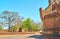 The view on frontage gates of Nagayon temple in Bagan