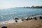 View of Fuengirola coastline and beach, Spain.