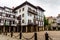 View of Fuenterrabia old upper town in Basque Country