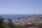 View of Funchal harbour from above - cityscape and seascape Madeira