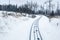 View of the funicular railway at High Tatras mountains National park in Slovakia.