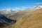 View from Furka pass on Grimsel pass