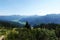 The view from Gablonzer huette to Zwiesel valley, Gosaukamm mountain ridge, Germany