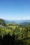 The view from Gablonzer huette to Zwiesel valley, Gosaukamm mountain ridge, Germany