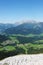 The view from Gablonzer huette to Zwiesel valley, Gosaukamm mountain ridge, Germany