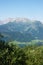 The view from Gablonzer huette to Zwiesel valley, Gosaukamm mountain ridge, Germany