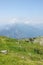 The view from Gablonzer huette to Zwiesel valley, Gosaukamm mountain ridge, Germany