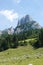 The view from Gablonzer huette to Zwiesel valley, Gosaukamm mountain ridge, Germany