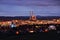 View from Gaffenberg on Heilbronn to the power plant