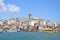 View of galata district and Galata Kulesi, Istanbul, Turkey