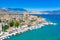 View of Galaxidi village with colorful buildings, Greece