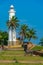 View of the Galle lighthouse in Sri Lanka