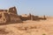 View of the Gaochang ruins near the city of Turpan, Xinjiang