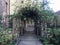 View of the garden of Palazzo Madama in Turin, Italy.