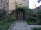 View of the garden of Palazzo Madama in Turin, Italy.