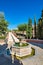 View of gardens in the Almeria (AlmerÃ­a) castle (Alcazaba of Almeria)