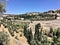 A view of the Gardens of Gethsemane and the Church of All Nations