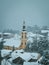 View from Gardos on Zemun on cold winter day.