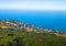 View of Gaspra and Koreiz resort villages from a height, Crimea