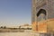 The view from the gates of the Shah Mosque in Esfahan city, Iran