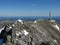 View from Gaustatoppen with the radio tower near the mountain\\\'s summit