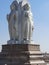 View of gautam buddha statue near ambedkar park at gomti nagar lucknow india