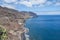 A view of Gaviotas Beach and North-East coast in Tenerife