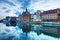 View of Gdansk old town and Motlawa river, Poland
