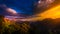 View from Generals Highway in Sequoia National Park near Amphith