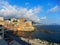 View of Genoa Boccadasse, a small fishing village with colorful houses, Genoa, italy