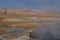 A view of the geothermal area of Hverir in Iceland