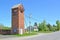 View of a German-built transformer substation in the village of Nekrasovo. Kaliningrad region