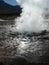 View of the geyser on the El Tatio plateau