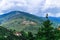 View of the Giant Buddha Dordenma statue from the city of Thimphu, Bhutan