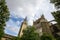 View of Giralda from orange tree courtyard