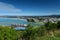 View of Gisborne city and Poverty Bay from Titirangi Domain, in New Zealand