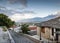 View of gjirokastra old town in southern albania