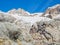 View of Glacier Blanc 2542m located in the Ecrins Massif in French Alps