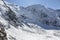 View on the Glacier de Bionnassay with huge crevasses. French Alps, Mont Blanc massif, Chamonix Mont-Blanc, France. Scenic image