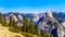 View from Glacier Point at the end of Glacier Point Road of the Sierra Nevada high country in Yosemite National Park