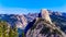 View from Glacier Point at the end of Glacier Point Road of the Sierra Nevada high country in Yosemite National Park