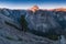 View from Glacier Point, which is the most spectacular viewpoint in Yosemite National Park, California, USA Half Dome