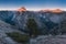 View from Glacier Point, which is the most spectacular viewpoint in Yosemite National Park, California, USA Half Dome