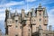 View of Glamis Castle details, Scotland