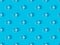 View of glasses of water on blue, seamless background pattern