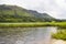 A view of Glencar Lake in County Sligo Ireland on a cloudy day