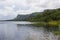 A view of Glencar Lake in County Sligo Ireland on a cloudy day