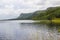 A view of Glencar Lake in County Sligo Ireland on a cloudy day