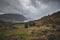 View of Glenfinnan in Highlands mountains in Scotland